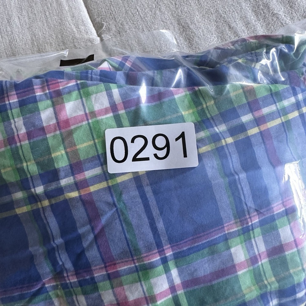 Ralph Lauren Mens Custom Fit Shirt Size M Plaid Blue Green Button Down Preppy - Picture 8 of 8